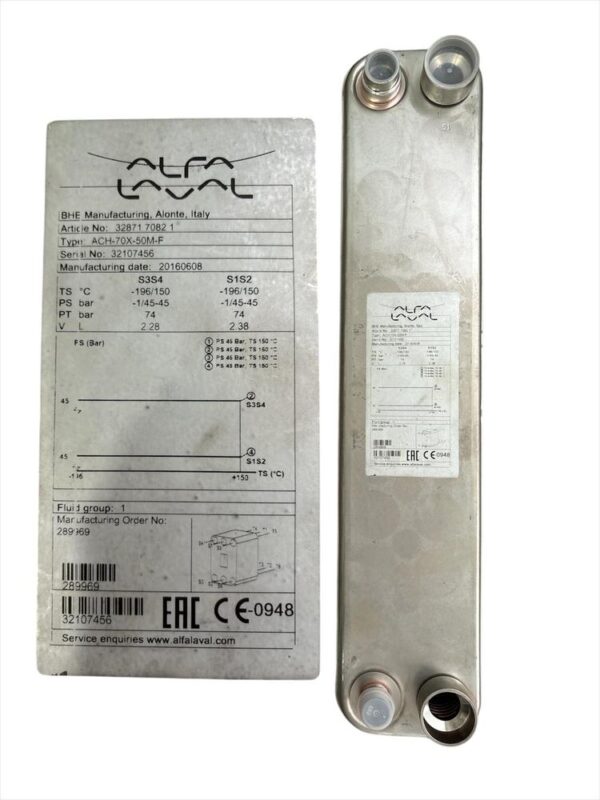 INTERCAMBIADOR PLACAS ALFA LAVAL ACH-70X-50M-F
