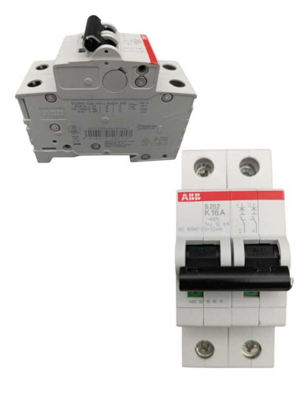MAGNETOTERMICO ABB S202-K16 16A 2P CURVA K