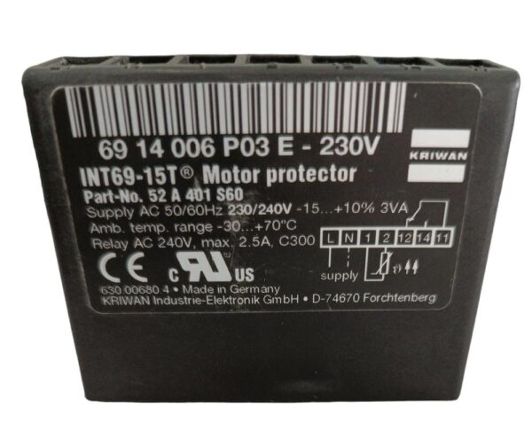 MODULO PROTECTOR KRIWAN INT69-15T 230/240V