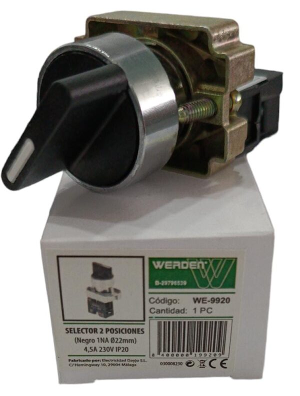 SELECTOR DE 2 POSICIONES WERDEN WE-9920