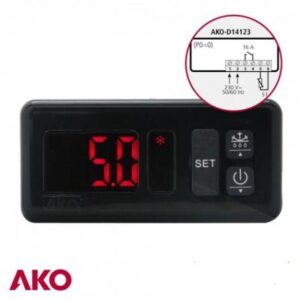 TERMOSTATO TTDP20  AKO  230 VTS PROGAMABLE 1 RELE