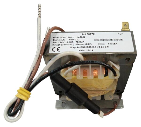 TRANSFORMADOR 400V  24V 75 6VA CAB FUS