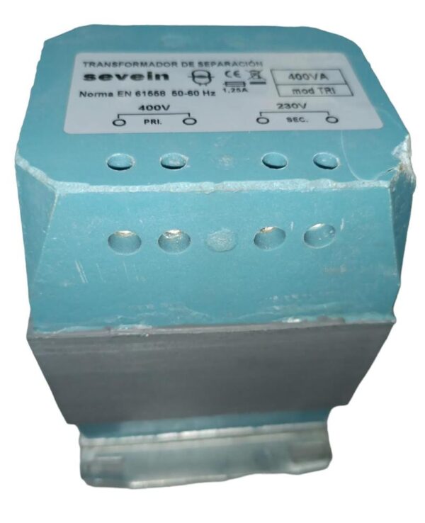 TRANSFORMADOR DE SEPARACIÓN SEVEIN  400V/230V