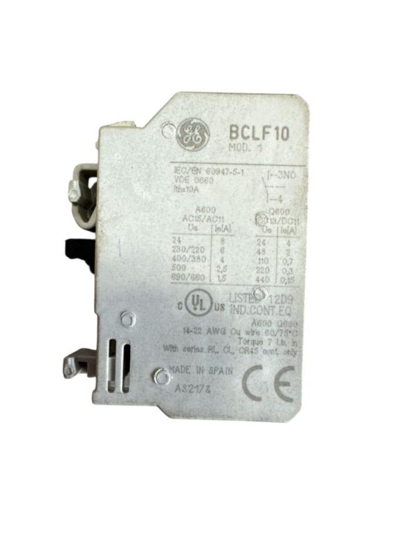 AUXILIAR CONTACTOR TYPE BCLF10 RECUPER
