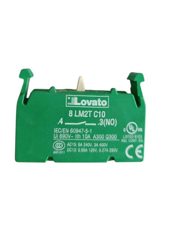 BLOQUE DE CONTACTO LOVATO 8LM2T C10 RECUPERADO