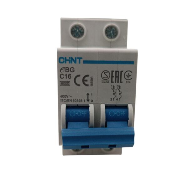 MAGNETOTERMICO CHINT BG C16 2P 400V