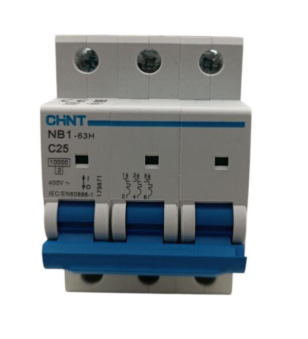 MAGNETOTERMICO CHINT NB1-63H C25 3P CURVA C