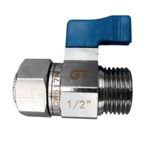 VÁLVULA ESFERA MINI M-H 1/2" PN16 CON TUERCA LOCA